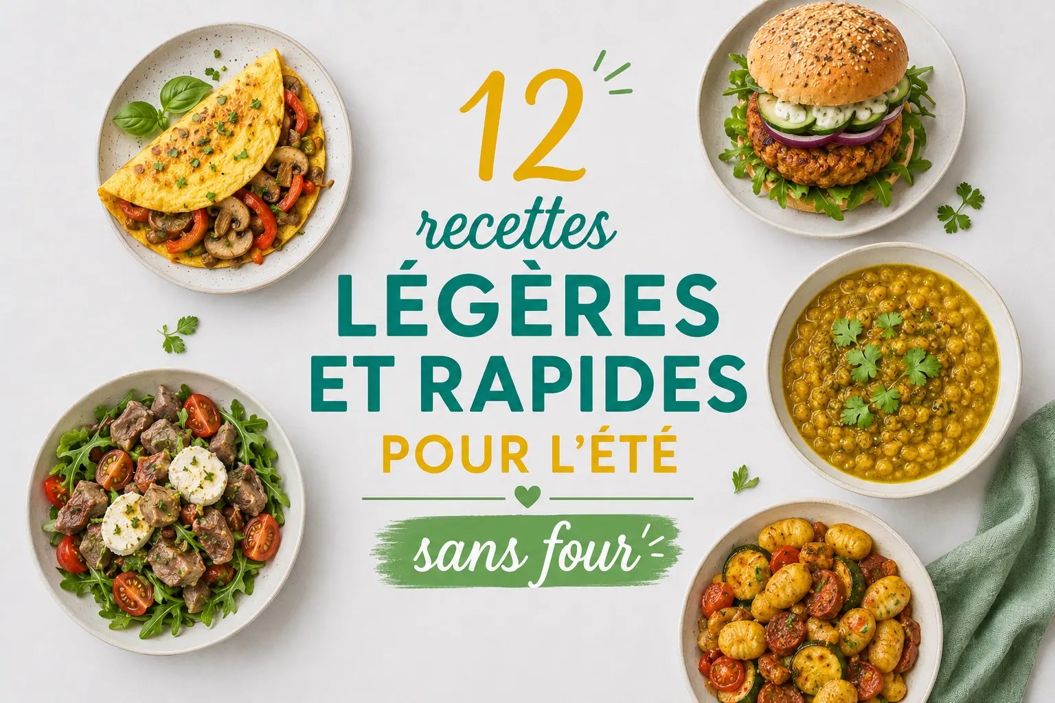 12 recettes légères et rapides pour l’été, sans four