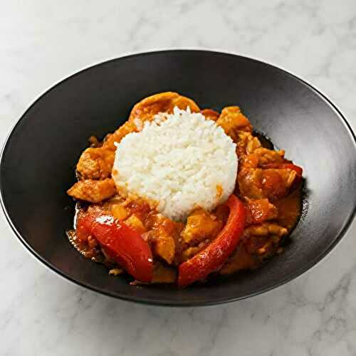 Poulet basquaise rapide : recette poulet poivron tomate en 30 minutes