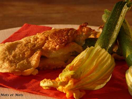 Beignets de fleurs de courgettes