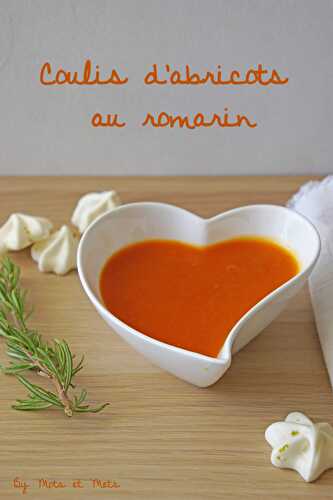 Coulis d'abricots au romarin