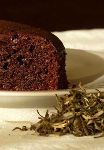 Gâteau au chocolat et au thé