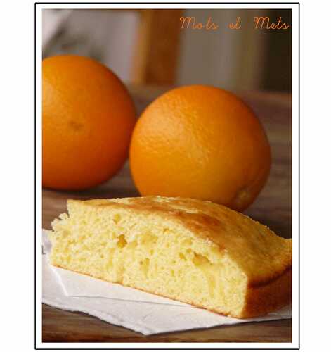 Gâteau au yaourt et à l'orange: léger et moelleux!