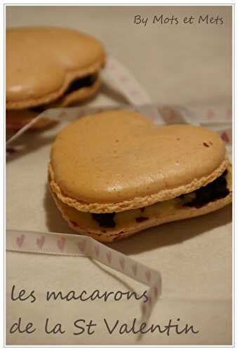 Les macarons de la St Valentin: framboises et verveine citron