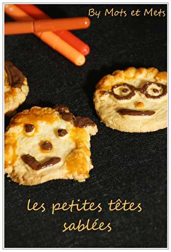 Les rigolotes petites têtes sablées au chocolat!