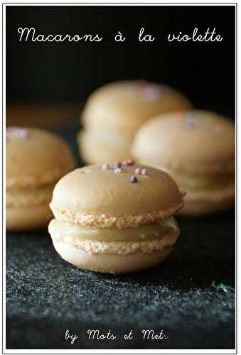 Macarons à la violette