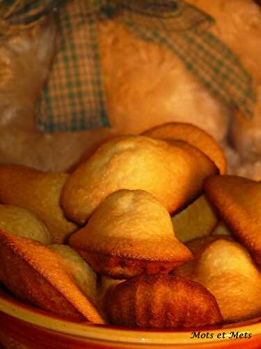 Madeleines à la fleur d'oranger