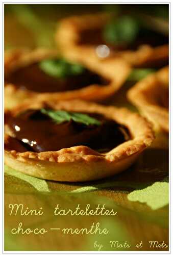 Mini tartelettes choco-menthe