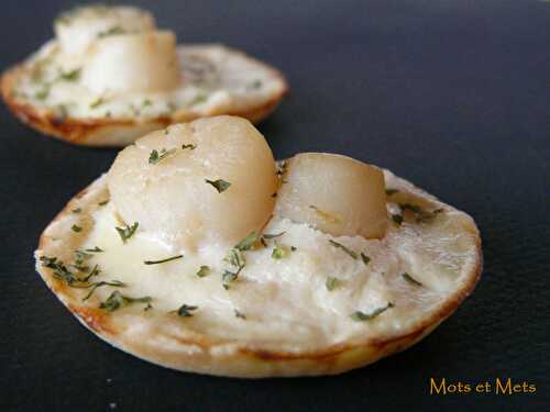 Mini-tartelettes de poisson aux St Jacques