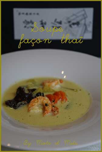 Soupe façon thaï aux crevettes et coriandre