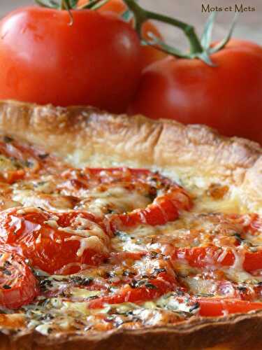 Tarte fine aux tomates et à la moutarde