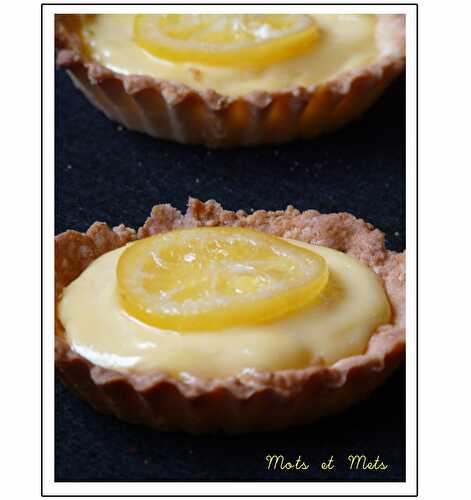 Tartes au citron et au citron confit