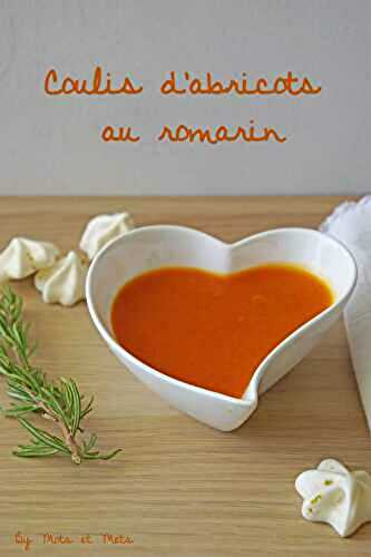 Coulis d'abricots au romarin