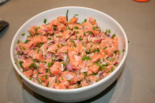 Le tartare de saumon de Walter