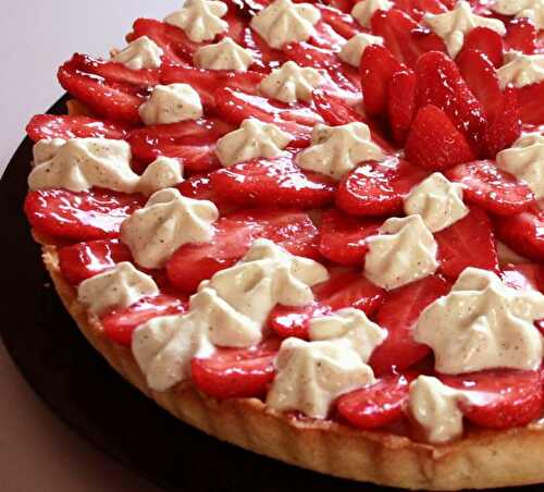 Tarte aux fraises et pistache