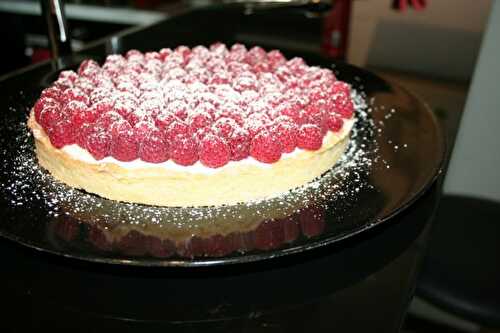 Tarte aux framboises, petit goût abricot…