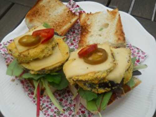 Burger pimenté à l’aubergine