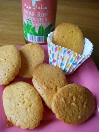 Madeleines à l’arôme de rose