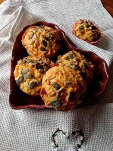 Muffins aux carottes et graines de courge