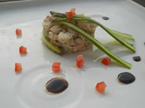 Salade de langoustines et gambas, vinaigrette à la truffe