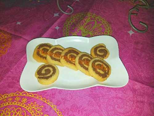 Biscuits escargots choco-vanille