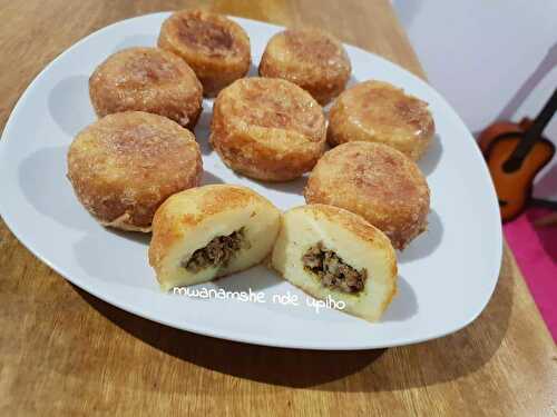 Boulettes de pommes de terre garni à la viande