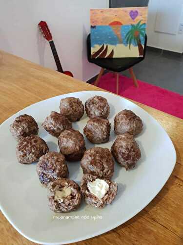 Boulettes de viande hachée au fromage kiri