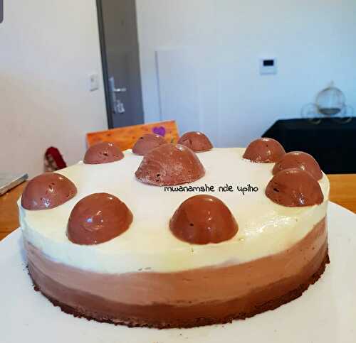 Entremet aux 3 chocolats