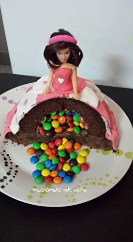 Gâteau barbie princesse choco en piñata