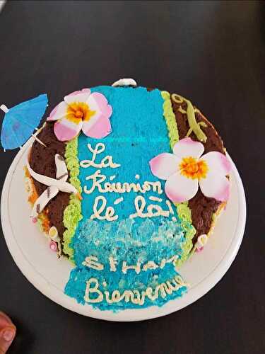 Gâteau de bienvenue à la Réunion