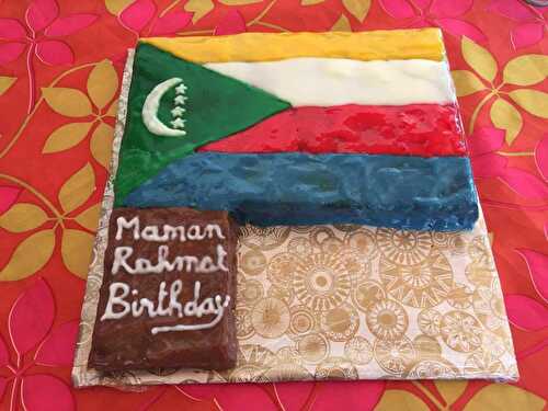 Gâteau drapeau des Comores