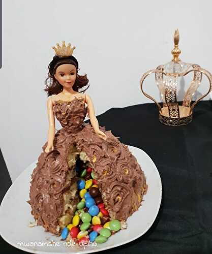 Gâteau princesse vanille choco en piñata