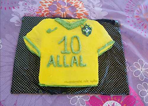 Gâteau tee-shirt maillot Brésil