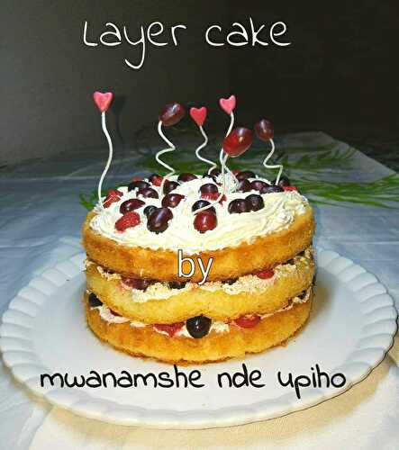 Layer cake aux fruits rouges