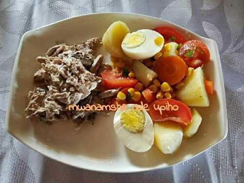 Salade avec thon mayo - mwanamshe upiho 