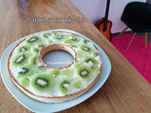 Tarte aux kiwis crème diplomate