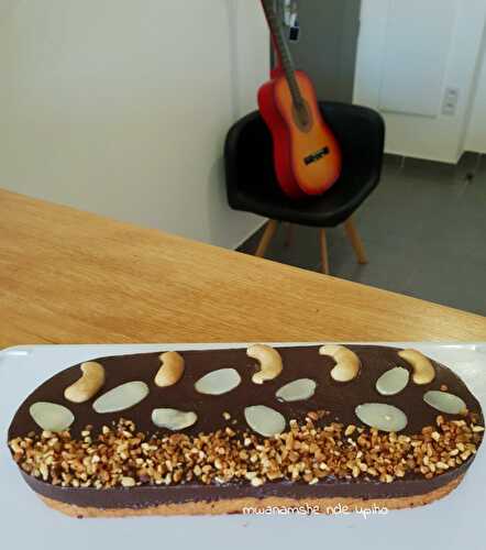 Tarte chocolat caramel beurre salé ovale