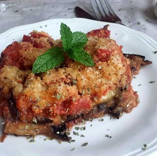 Aubergines parmigiana allégées en 30 minutes { Ig bas, paleo, sans gluten}