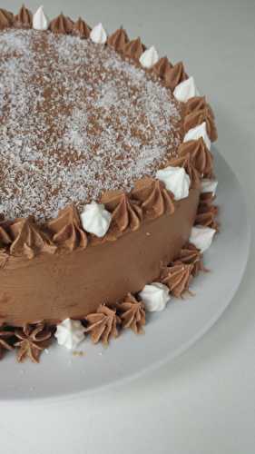 Battle food #19 : Layer cake coco et chocolat sans gluten - My healthy sweetness