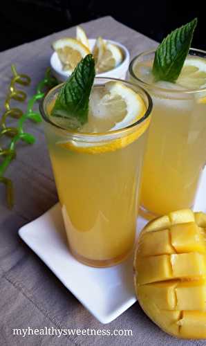 Battle food #20: jus pétillant à la mangue - My healthy sweetness
