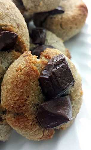 Cookies chocolat avec seulement 3 ingrédients {Vegan, sans gluten, paleo,sans sucre}
