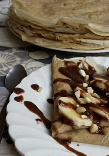 Crêpe à l'orge mondé et sauce style "snickers" cru