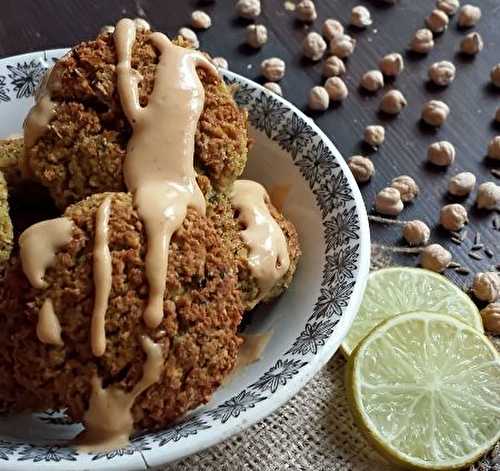 Falafel au four et Sauce au yaourt "Tahiné-Harissa"