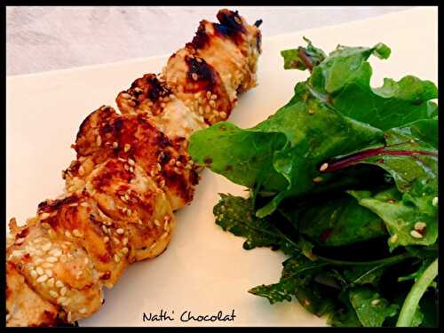 Brochette de poulet sauce Balsoy