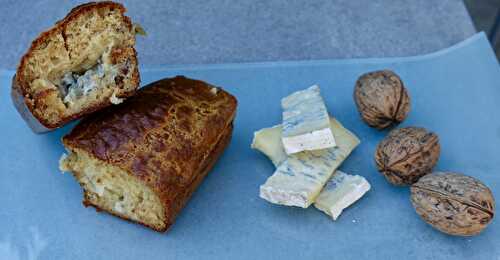 Cake bleu du Vercors et noix de Grenoble