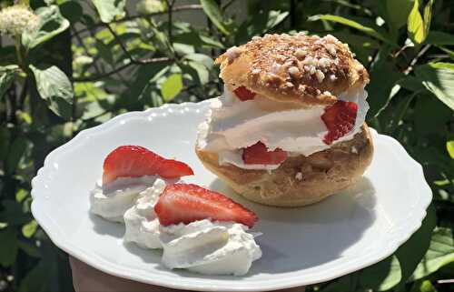 Chou chantilly et fraises