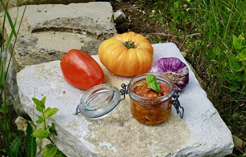 Compotée de tomates anciennes