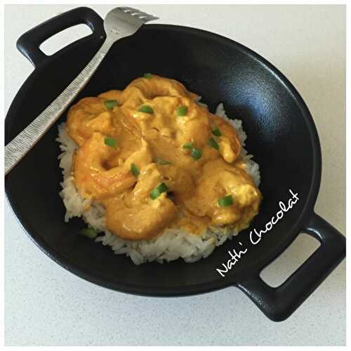 Crevettes au curry