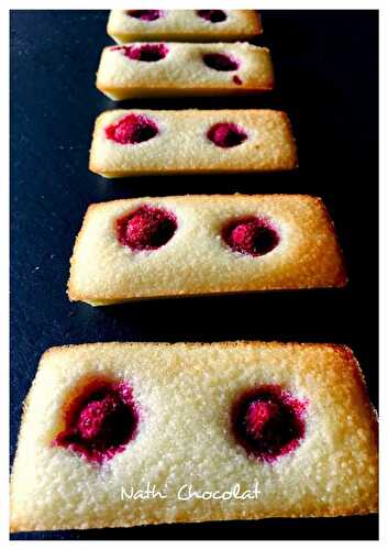 Financiers aux framboises sans gluten et sans lactose