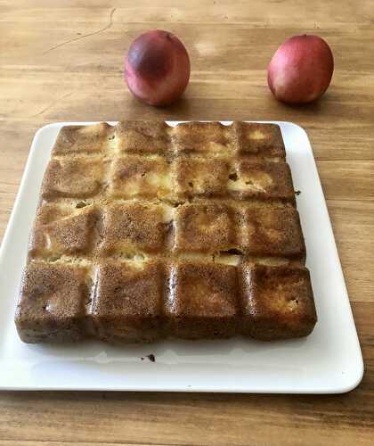 Gâteau aux nectarines