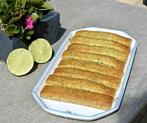 Gâteau citron vert et pavot